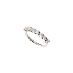 7 Diamond Ring Suspended 0.923ct in PLATINUM