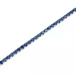 Bracciale Tennis Zaffiri Blu 17,5cm x 1,8mm