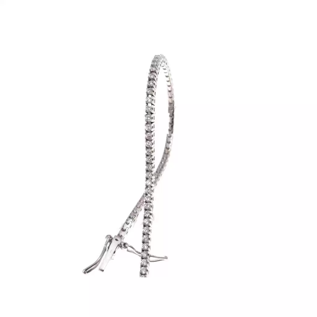 Bracciale Tennis Diamanti Squadrato Small 1,7mm