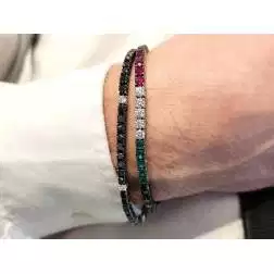 Bracciale Tennis DOT x 2.90mm foto indossata