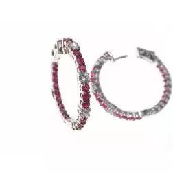 Boccole con Diamanti e Rubini