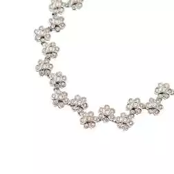 Bracciale Tennis Fiori Sfalsati 17,5cm x 11mm