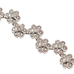 Staggered Flowers Tennis Bracelet 17,5cm x 11mm
