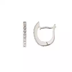 Small oval Diamonds Hoops