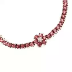 Bracciale Tennis Fiori Rodolite