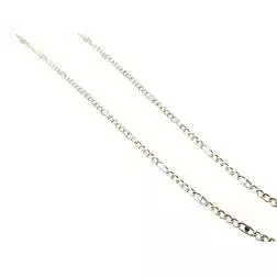 Collana 5+1 grumetta & traversino bicolore 60cm x 3.70mm