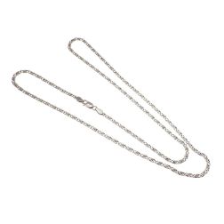 Collana 50cm lumachina in oro bianco