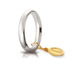 Fede Comoda Oro Bianco 3.5mm UNOAERRE