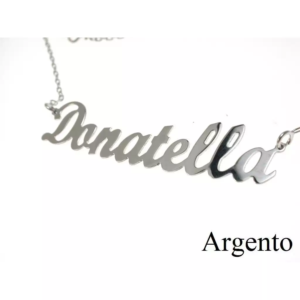 Collana Nome DONATELLA In Argento - Pezzo Unico
