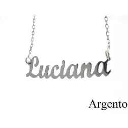 Collana Nome LUCIANA In Argento - Pezzo Unico