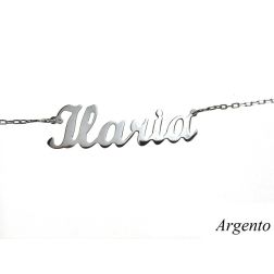 Silver Necklace with name ILARIA