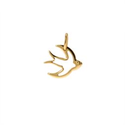 Swallow in 18kt yellow gold