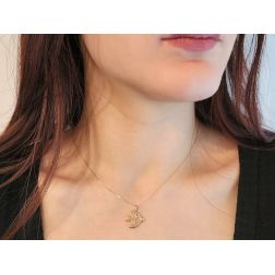 Photo of worn Swallow in 18kt yellow gold