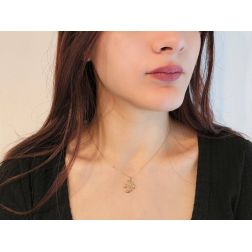Rondine in oro Giallo 18kt foto indossata