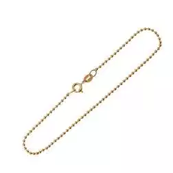 Bracciale palline oro giallo 18cm x 1,5mm