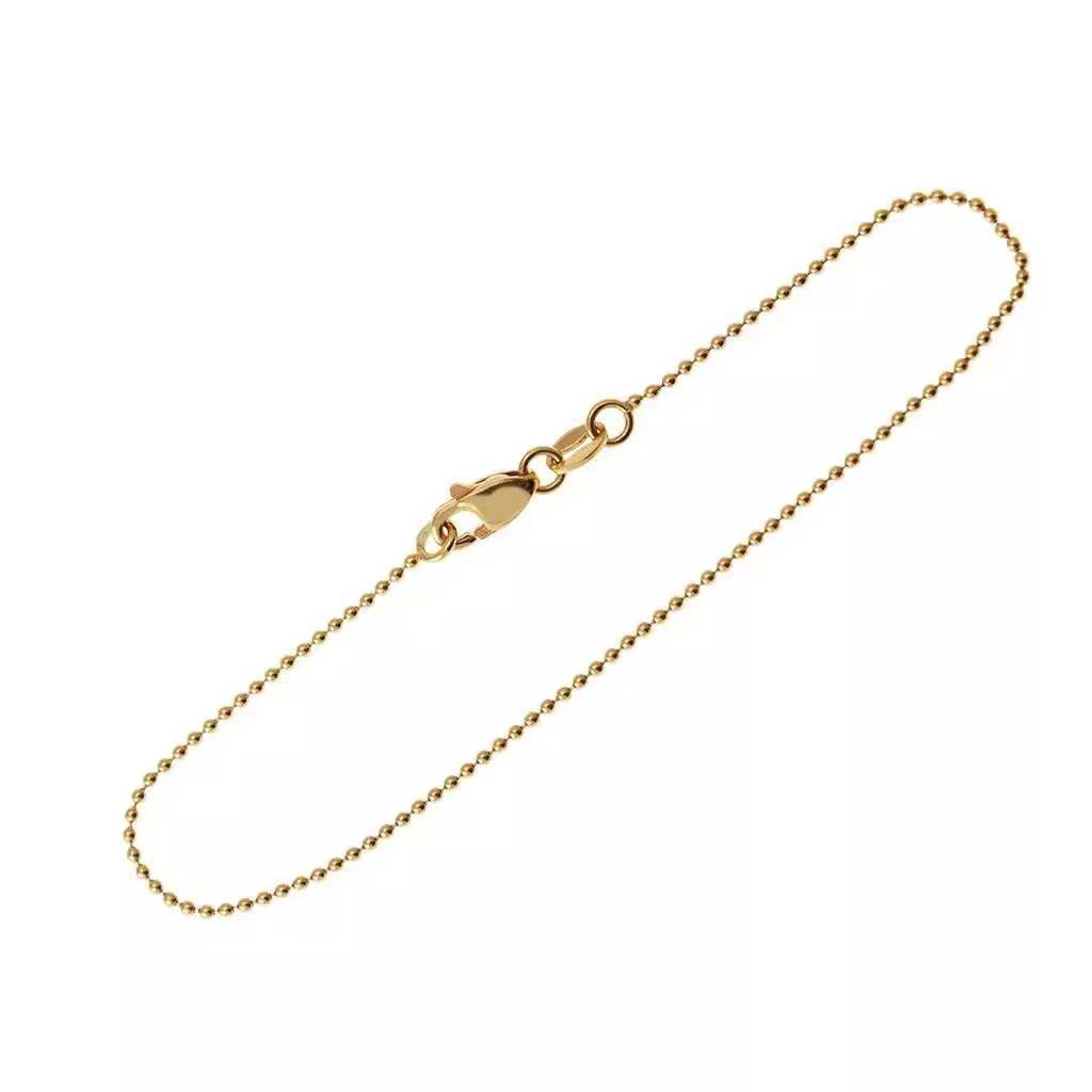 Balls chain Bracelet 18cm x 1,3mm. Lobster clasp.