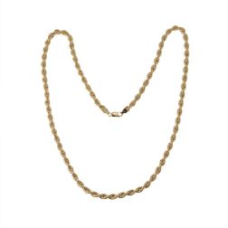 Collana Laccio Corda 80cm x 6mm Oro Giallo