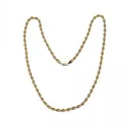 Rope Necklace Yellow Gold Lace 80cm x 6mm Yellow Gold