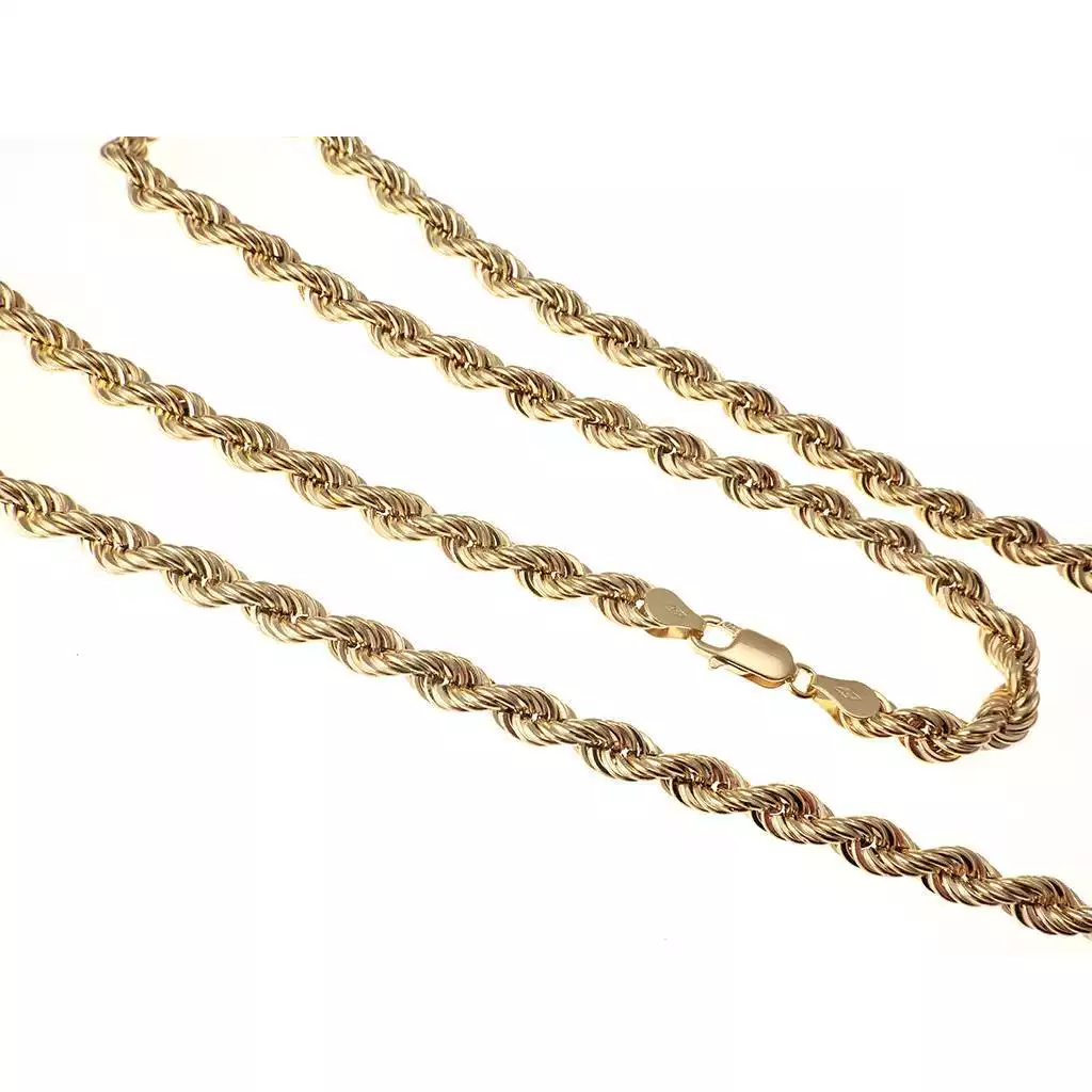 Collana Laccio Corda 80cm x 6mm Oro Giallo