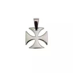 Croce dei Templari in Oro Bianco 18kt