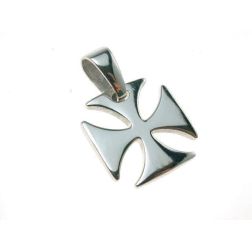 Croce dei Templari in Oro Bianco 18kt