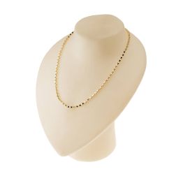 18kt Yellow Gold Three-Dimensional Rhombus Necklace