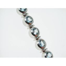 Bracciale Tennis tondo Acquamarina
