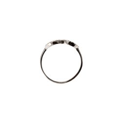 Anello Cuore forato con Zirconi