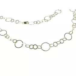 Collana Laccio 90cm a Cerchi 5+1 in Oro Giallo