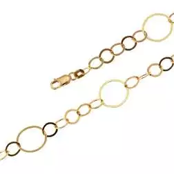 Collana Laccio 90cm a Cerchi 5+1 in Oro Giallo