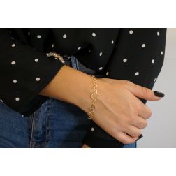 Bracciale Cerchi 5+1 Lunghezza 16cm foto indossata