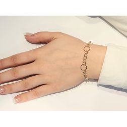Bracciale Cerchi 5+1 Lunghezza 16cm foto indossata