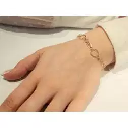 Bracciale Cerchi 5+1 Lunghezza 16cm foto indossata