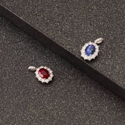 1.54ct Ruby 8x6mm Kate Charm