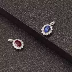 Ciondolo Kate Tanzanite 1,62ct Ovale 8x6mm