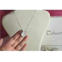 Diamond Heart double venetian Necklace
