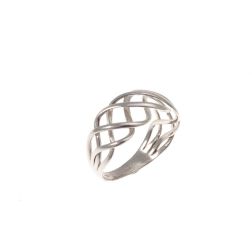White Gold Braided Ring