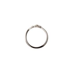 Anello Farfalla con Zirconi in Oro Bianco
