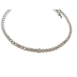 Tennis circle necklace