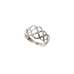 White Gold Braided Ring