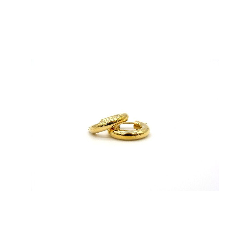 Round Tubular Hoop Earring 1.83cm x 3.8mm