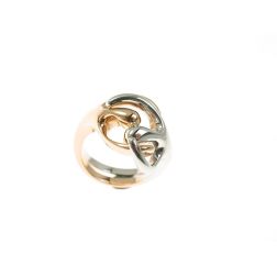 Little Hug Ring in 18kt white and rose gold