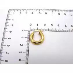 Orecchino Boccola Semplice Oro Giallo 1,85cm x 3,8mm
