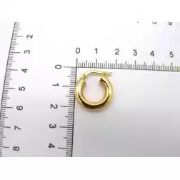 Orecchino Boccola Semplice Oro Giallo 1,85cm x 3,8mm