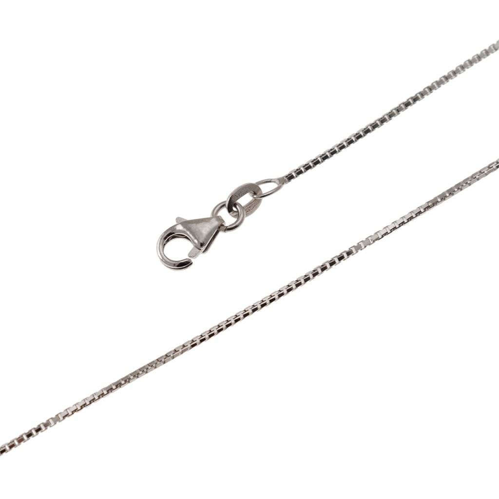Girocollo Veneta Sfaccettata 40cm 0.8mm Oro Bianco