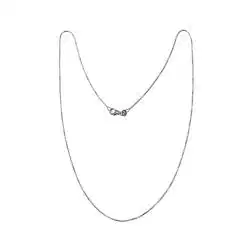Girocollo Veneta Sfaccettata 40cm 0.8mm Oro Bianco