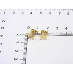 Orecchini Stella grande Oro Giallo