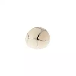 Anello Bombato Smalto Bianco Effetto Marmorizzato Oro Bianco