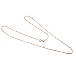 Collana 45cm Brillantata in Oro Rosa 18kt