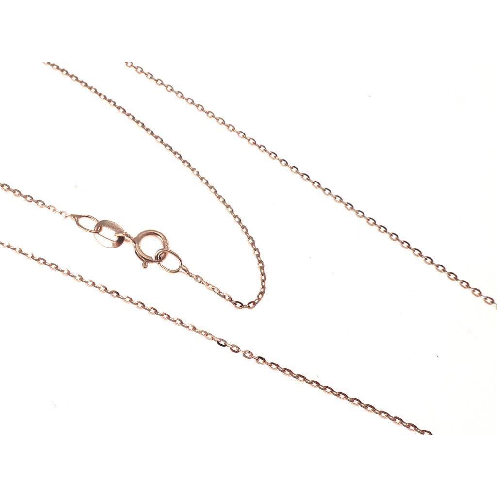 Collana 45cm Brillantata in Oro Rosa 18kt